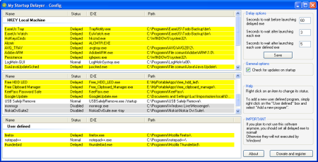 My Startup Delayer screenshot